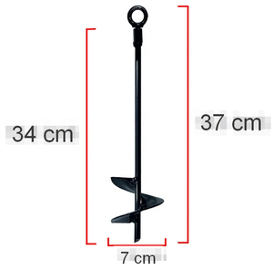 Heavy Duty Galvanized Tent <strong>Stake</strong> Spiral Ground Screw for Outdoor Camping Canopy <strong>Trampoline</strong> Fixing - Product Image 1