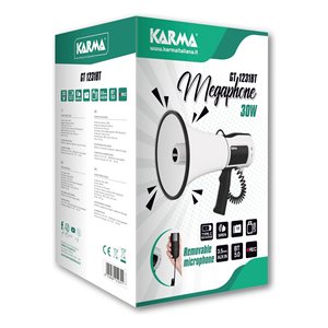 Megáfono GT 1231BT 30W (Recargable) Blanco y Negro - Product Image 2