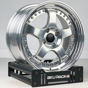 Rines BZY Forjados 5x114.3 de 17, 18 y 19 Pulgadas en Gris, para Autos de Carreras, Compatibles con JDM <span class=keywords><strong>Subaru</strong></span> <span class=keywords><strong>Impreza</strong></span> <span class=keywords><strong>Sti</strong></span> BRZ GT86 Supra Wrc Wrx - Product Image 1