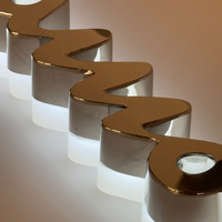 Enseigne murale personnalisée en acrylique et métal avec logo LED 3D pour la marque de pharmacie et les magasins de vente au détail commerciaux