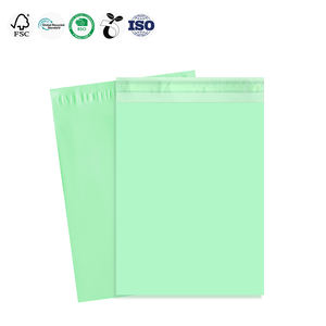 Bolsa de sobres de mensajería ecológica, embalaje de logística de plástico verde biodegradable, bolsas de franqueo, bolsas de envío para ropa - Product Image 3