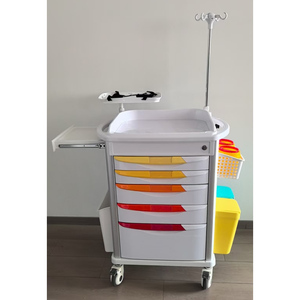 Guanghua Medisch Ziekenhuis Reddingswagen Noodhulptrolley ABS Kunststof Patiëntenmonitorwagen GH-650A1 2-Jaar Garantie voor Spoedeisende Hulp - Product Image 5