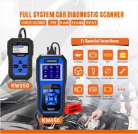 Escáner OBD2 V/A OBDII EOBD ABS Airbag KONNWEI KW350 con Logotipo Personalizado Disponible para Volkswagen, para VW Audi