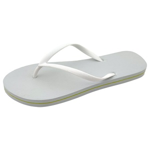 Chanclas Blancas con Suela Tipo Sandwich al por Mayor, Pantuflas para Invitados de Boda, Sandalias de Spa Antideslizantes con Logotipo Personalizado al por Mayor - Product Image 1