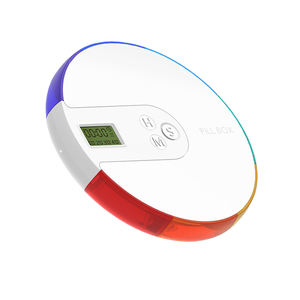 2025 all'ingrosso colorato rotondo scatola elettronica pillola portatile funzione di promemoria intelligente - Product Image 1