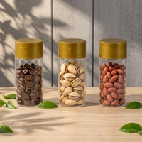 Bocaux cylindriques transparents en PET de qualité alimentaire BRC pour aliments pour animaux, biscuits et cosmétiques avec couvercle, couleur personnalisée, vente en gros disponible