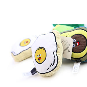Tortilla tostada de aguacate a rayas Ins, juguetes personalizados para gatos, juguete de peluche interactivo para gatos con hierba gatera - Product Image 1