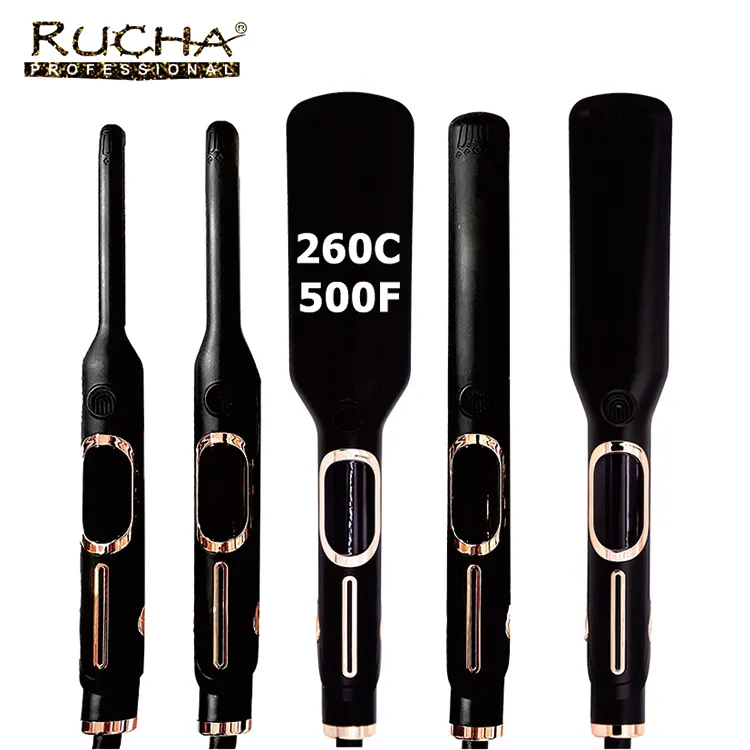 planchas para el plancha de cabello profesional pelo mini Best Professional 500 Degree Flat Iron Titanium Hair Straightener 500F