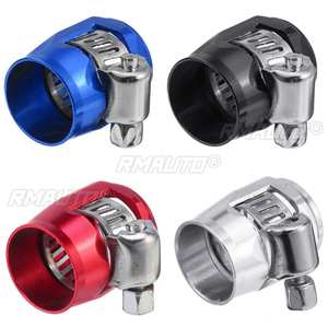 AN6 Hex <b>Hose</b> Finisher <b>Clamp</b> With Screw Band <b>Hose</b> End Cover Fitting Adapter Connector - Product Image 1
