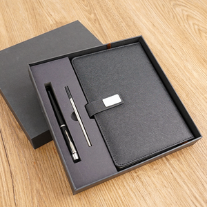 Individuelles Logo A5 Journal Planer Notizbuch Geschenkbox-Set Ledereinband Hardcover 100 Blätter Inklusive Stift/Nachfüllpackung im Angebot - Product Image 4