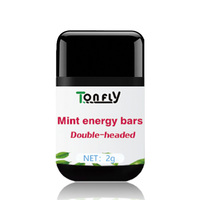 TONFLY Double Trou Inhalateur Nasal Diffuseur Sniffer Herbal Repair Boîte Nasale Rafraîchissant Éveil Cerveau Menthe Aromatisée Bâton Énergétique