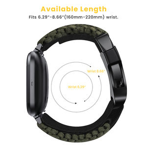Cinturón de precio de fábrica para Fitbit Versa 1 2 Acero inoxidable + Nylon + ABS Estilo Correas de reloj Pulsera - Product Image 4