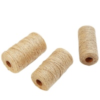Approvisionnement transfrontalier en stock – Corde en jute de 1 mm à 3,8 mm pour tissage textile artisanal, décoration, couleur naturelle, ficelle décorative brute