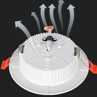 Spot LED commercial moderne anti-éblouissement sans cadre pour bureau, tailles 2, 2.5, 3, 3.5, 4, 5, 6, 8 pouces