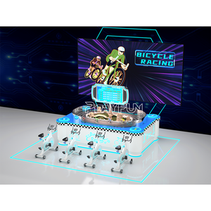 2025 nouveaux jeux de sports de plein air VR AR simulateur de <span class=keywords><strong>cyclisme</strong></span> interactif vélo d'exercice vélo vidéo projecteur <span class=keywords><strong>jeu</strong></span> de course - Product Image 5