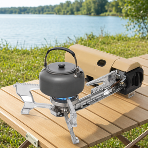 Estufa de Gas Portátil para <span class=keywords><strong>Camping</strong></span>, Plegable, de Butano, de un Solo Quemador, Compacta, para Cocinar al Aire Libre, para <span class=keywords><strong>Camping</strong></span>, Picnic y Viajes - Product Image 2