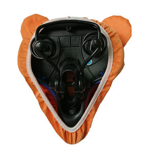 3D açık su geçirmez koruyucu kalkan Polyester mavi bisiklet koltuğu özelleştirilmiş baskılı logo promosyon sele kılıfı kapakları - Product Image 6