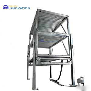 Sistema de Estacionamiento Subterráneo, Elevador Hidráulico de 4 Postes, Equipo de Estacionamiento, Almacenamiento de Automóviles en Sótano - Product Image 1