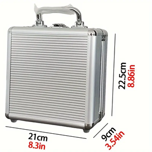 Maletín Portátil Ligero Multiusos de Aleación de Aluminio con Candado de Combinación, Caja de <span class=keywords><strong>Herramientas</strong></span> DIY, OEM, Impermeable, de Cuero, Metal y Madera - Product Image 3