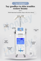 Appareil de nettoyage facial en profondeur de haute qualité avec 14 fonctions technologiques pour une beauté totale, soin de beauté intégré à bulles multiples