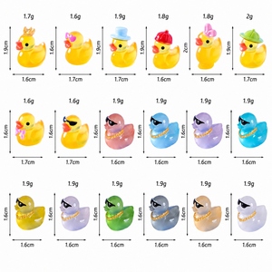 Patitos Decorativos que Brillan en la Oscuridad, Figuras de Resina en Miniatura, Estilos Creativos Surtidos, Adornos para Micropaisajes, Venta al Por Mayor - Product Image 2