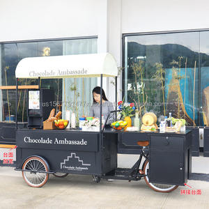 Nouveau chariot à hot-dogs, vélo de vente ambulante, stand de snacks et desserts, chariot à café mobile en acier galvanisé, garantie 1 an, à vendre - Product Image 4