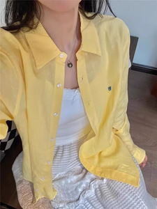Rlalph Mark Sweep Size coppia ricamata da uomo e da <span class=keywords><strong>donna</strong></span> a manica lunga a prova <span class=keywords><strong>di</strong></span> sole primavera autunno <span class=keywords><strong>camicia</strong></span> <span class=keywords><strong>di</strong></span> <span class=keywords><strong>lino</strong></span> P - Product Image 3