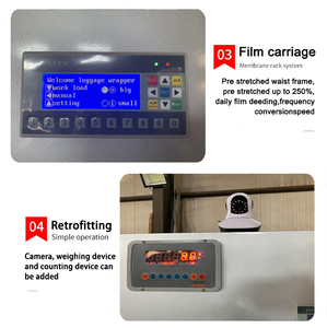 <b>Stretch</b> Film Wrapper Packaging /Packing Airport Luggage Wrapping <b>Machine</b> Luggage Wrapper - Product Image 4