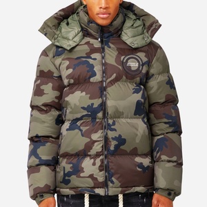 Custom High Quality Embroidery WindBreaker Camouflage <b>Camo</b> Softshell Bomber Puffer Coat Plus Size Goose Down <b>Jacket</b> - Product Image 1