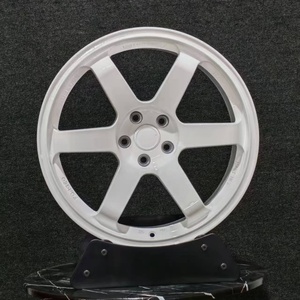 Jantes personnalisées 5x120 5x112 5x114.3 forgées argent chromé blanc RACING TE37 SAGA pour voitures particulières de 15 à 23 pouces - Product Image 4