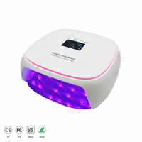 Lampe UV LED CM.NAIL Magic One pour usage domestique et professionnel en salon, lumière de durcissement des ongles 80W, rechargeable, portable, base en plastique ABS