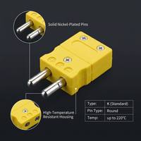 Connecteurs standard de type J Huadong pour thermocouple Mc02-j-mf avec connecteur à 2 broches