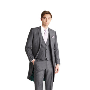 Nouveau design de <span class=keywords><strong>costume</strong></span> d'affaires noir <span class=keywords><strong>bleu</strong></span> long dos fendu coupe ajustée smoking de <span class=keywords><strong>mariage</strong></span> pour hommes - Product Image 4