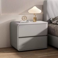 Table de chevet moderne minimaliste blanche avec tiroirs, table de chevet en bois massif pour chambre à coucher, hôtel