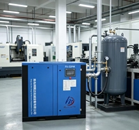Compresseur d'air à vis à vitesse variable 7,5 kW, variateur de fréquence, 8 bars, 50 CFM, certifié CE, garantie d'un an, électrique, pour le traitement mécanique