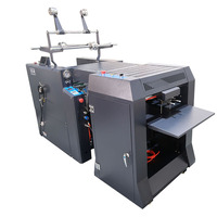 Laminateur à rouleaux chauffant FM520H avec chauffage à l'huile hydraulique pour papier, fonctionnement automatique, 180x200mm-490x580mm