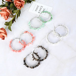 Pendientes <span class=keywords><strong>de</strong></span> <span class=keywords><strong>mujer</strong></span> con virutas <span class=keywords><strong>de</strong></span> <span class=keywords><strong>piedra</strong></span> curativa Natural al por mayor, pendientes <span class=keywords><strong>de</strong></span> cristal <span class=keywords><strong>de</strong></span> grava <span class=keywords><strong>de</strong></span> estilo bohemio para decoración <span class=keywords><strong>de</strong></span> joyería - Product Image 3