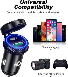 Chargeur USB Kewig de haute qualité 18W + PD45W à charge rapide QC3.0 avec double port USB-A et TYPE-C, prise de chargeur de voiture pour moto - Product Image 3