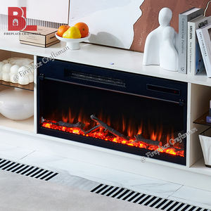 Modern Wood Long Large White 63 Inch Storage <strong>Fire</strong> Place <strong>Electric</strong> Fireplace Led <strong>TV</strong> <strong>Stand</strong> With Fireplace - Product Image 6