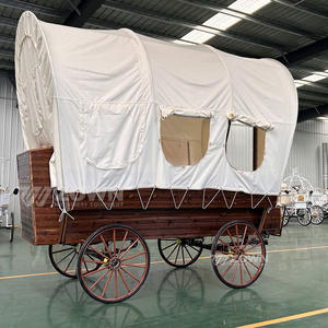 Disponible à un prix abordable Chariot unique mobile Glamping Chariot de tente Chariot de luxe extérieur Hôtel Camping Wagon Tente - Product Image 4
