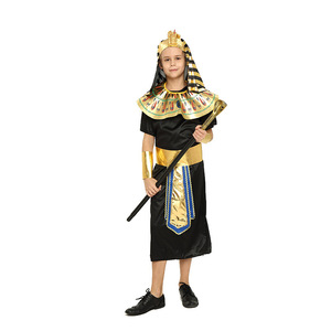 Disfraz de Halloween para Niños, Disfraz de Faraón Egipcio, Cleopatra, Rey y Reina Griegos y Romanos, Traje para Actuaciones en Escenario, Fiestas y Eventos - Product Image 3