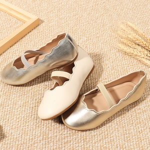 Zapatos de Baile para Niñas al por Mayor, Zapatos Planos con Elástico Ondulado Simple - Product Image 2