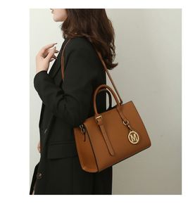 NOUVEAU Ensemble de trois pièces en cuir PU de haute qualité, style bohème vintage, sac fourre-tout, portefeuille et sac à main grande capacité - Product Image 3