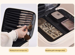 Borsa Trucchi Portatile Multifunzionale a Doppio Strato con 4 Scomparti, Nuova Collezione 2026, per Cosmetici e Articoli da Toilette da Viaggio - Vendita all'Ingrosso - Product Image 6