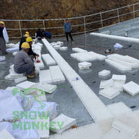 Tapis de neige artificiel en plastique pour ski sec, surface supérieure pour piste de ski