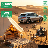 Adaptateur véhicule-chargeur pour BYD Seal Atto 3 MG4 Xpeng G6 GBT Type 2 vers prise UE, déchargeur EV portable pour la cuisson en extérieur