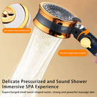 Pomme de douche à économie d'eau réglable double face, haute pression, multifonction, filtre, pomme de douche à main, accessoires de salle de bain