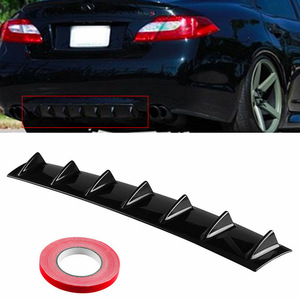 Protection pare-pluie universelle pour pare-chocs arrière de voiture, aileron de requin en ABS noir, avec ruban adhésif 3M pour décoration de fenêtre - Product Image 2