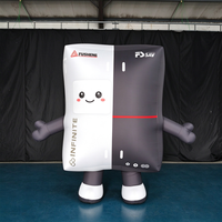 Mascotte gonflable géante de la marque Giant Chip, publicité en tissu Oxford, logo personnalisé, imperméable, promotion d'événements en plein air