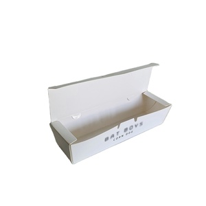 Wholesale Custom Clamshell Hot Dog Box Disposable Blank White